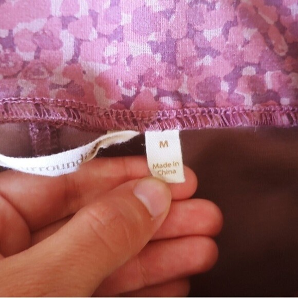 Soft Surroundings Women Size M Purple Speckled Ponte Pull On Straight Leg Pants - Picture 5 of 17